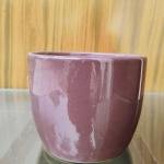 Purple ceramic pot